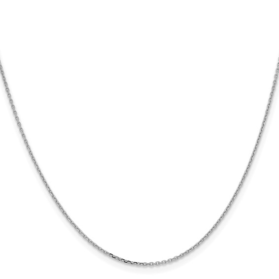 Leslie's 14K White Gold 1.05mm D/C Cable Chain