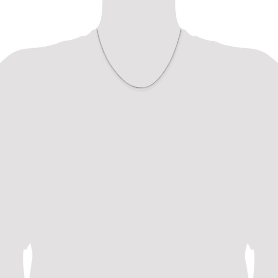 Leslie's 14K White Gold 1.05mm D/C Cable Chain