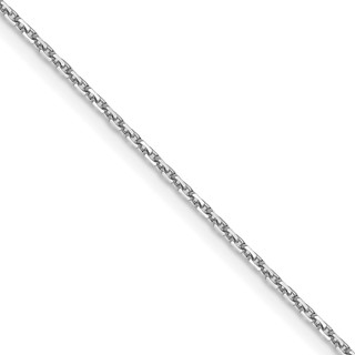 Leslie's 14K White Gold 1.05mm D/C Cable Chain