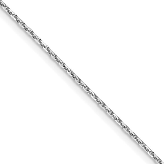 Leslie's 14K White Gold 1.05mm D/C Cable Chain