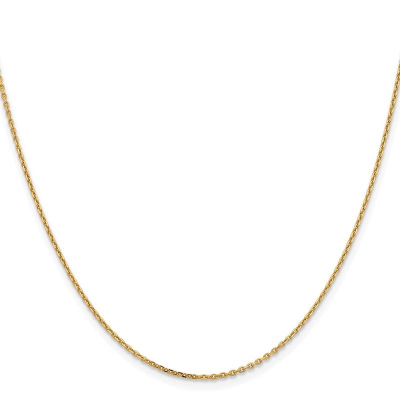14K 1.4mm D/C Cable Chain