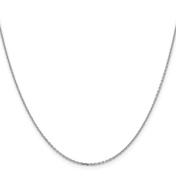 Leslie's 14K White Gold 1.4mm D/C Cable Chain