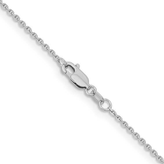 Leslie's 14K White Gold 1.4mm D/C Cable Chain
