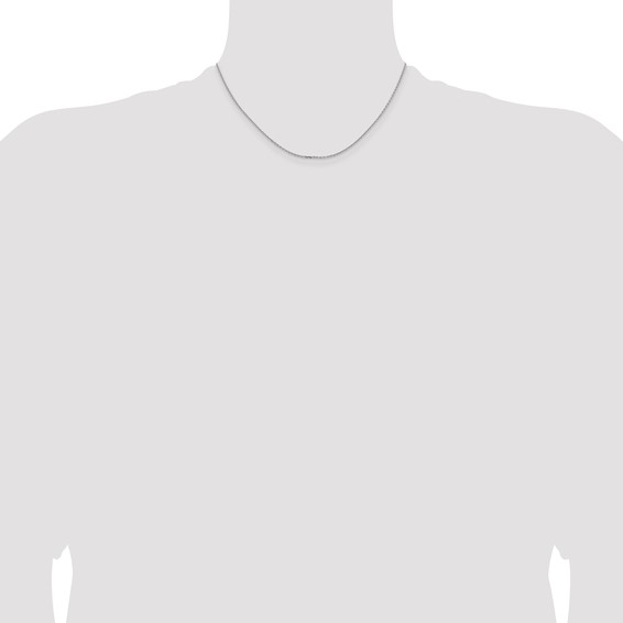 Leslie's 14K White Gold 1.4mm D/C Cable Chain