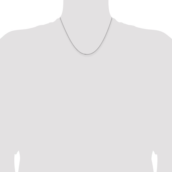 Leslie's 14K White Gold 1.4mm D/C Cable Chain