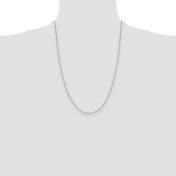 Leslie's 14K White Gold 1.4mm D/C Cable Chain