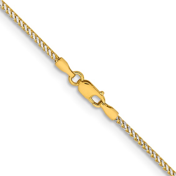 Leslie's 14K 1.5mm  Rhodium-plated Spiga Chain