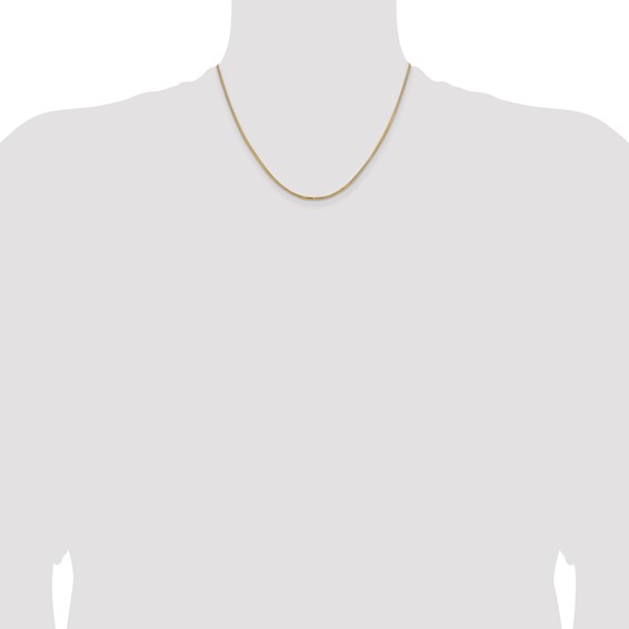 Leslie's 14K 1.5mm  Rhodium-plated Spiga Chain