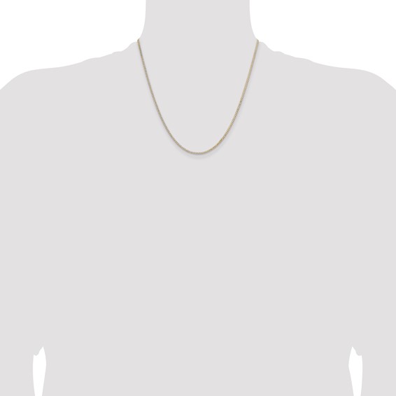 Leslie's 14K 1.85mm Rhodium-plated Spiga Chain
