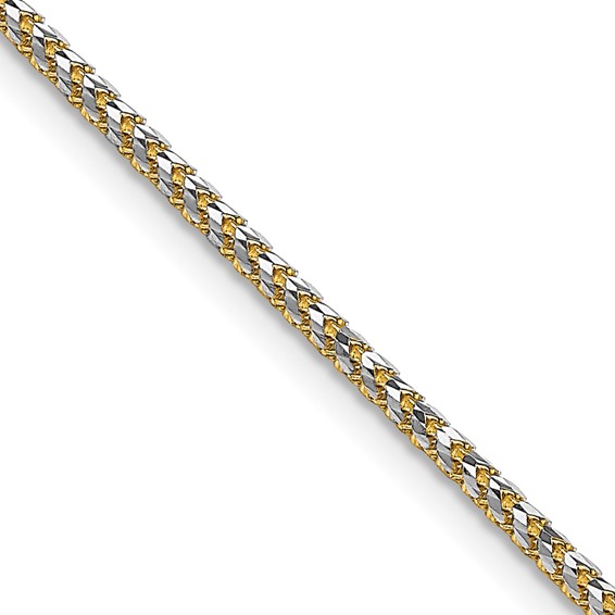 Leslie's 14K 1.85mm Rhodium-plated Spiga Chain