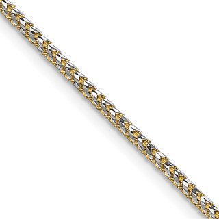 Leslie's 14K 1.85mm Rhodium-plated Spiga Chain