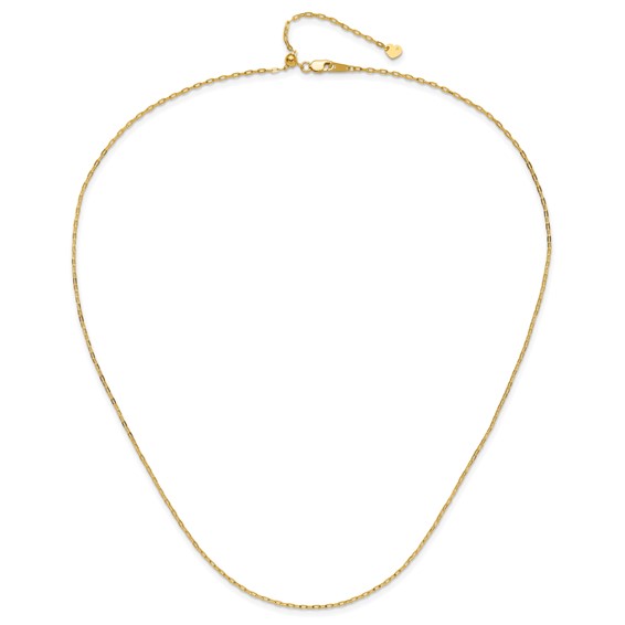 Leslie's Gold Elongated Flat Cable Adjustable Chain