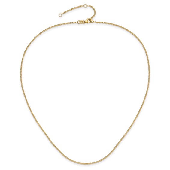 Leslie's (10K & 14K) Loose Rope Adjustable Chain