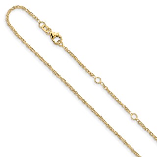 Leslie's (10K & 14K) Loose Rope Adjustable Chain