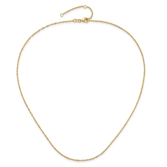 Leslie's (10K & 14K) Singapore Adjustable Chain