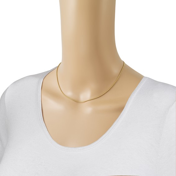 Leslies 14K Round Box Adjustable Round Chain