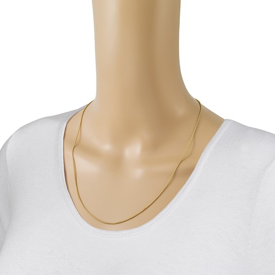 Leslies 14K Round Box Adjustable Round Chain