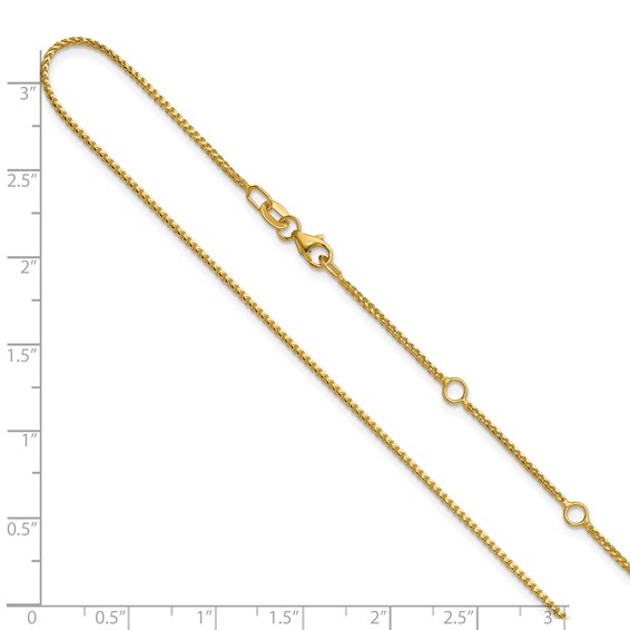 Leslie's (10K & 14K) Franco Adjustable Chain