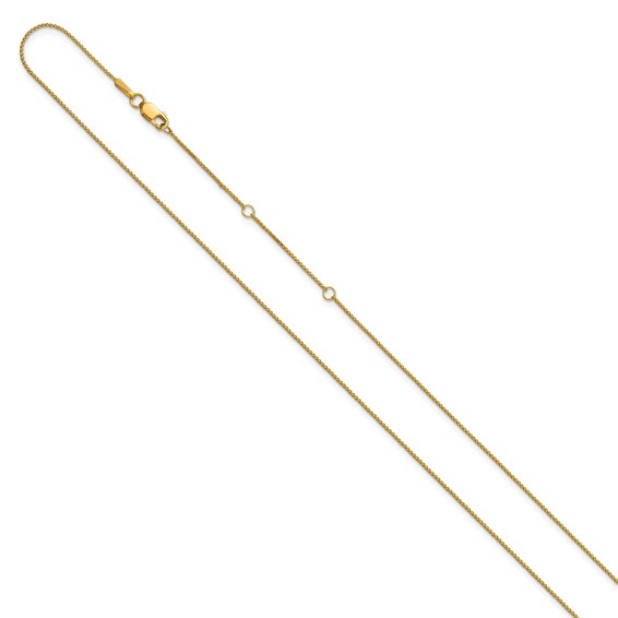 Leslie's Gold Diamond-Cut Spiga Adjustable Chain
