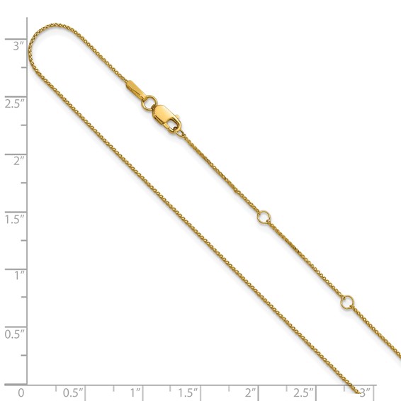 Leslie's Gold Diamond-Cut Spiga Adjustable Chain