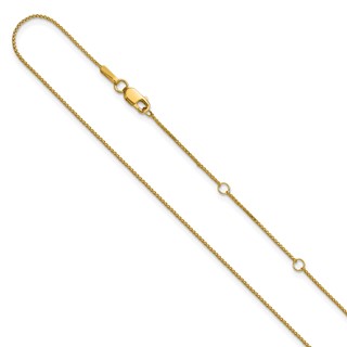 Leslie's Gold Diamond-Cut Spiga Adjustable Chain
