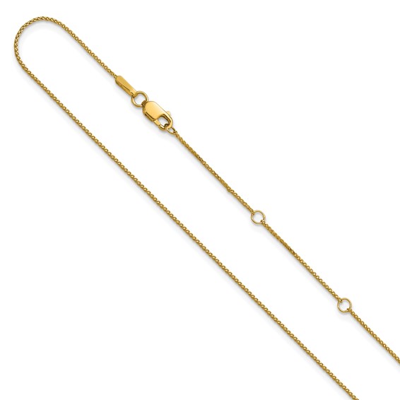Leslie's Gold Diamond-Cut Spiga Adjustable Chain
