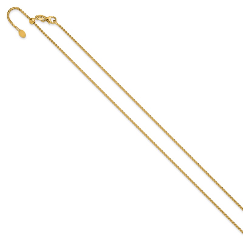 14K Adjustable 1.4mm D/C Open Franco Chain