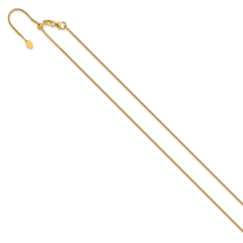 14K Adjustable 1.1mm Franco Chain