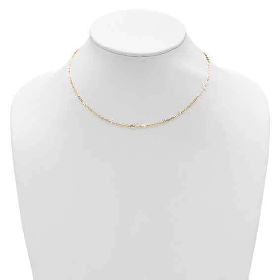 Leslie's Gold Elongated Flat Cable Adjustable Chain