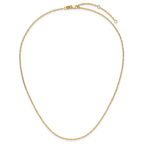 Leslie's Gold Elongated Flat Cable Adjustable Chain