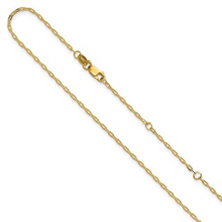 Leslie's Gold Elongated Flat Cable Adjustable Chain