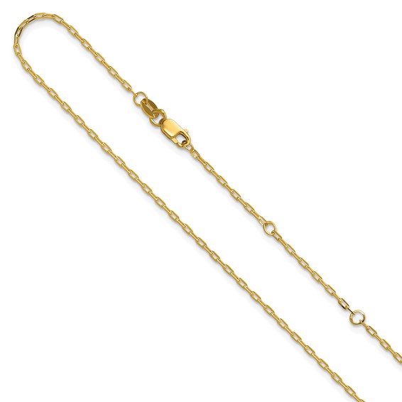 Leslie's Gold Elongated Flat Cable Adjustable Chain