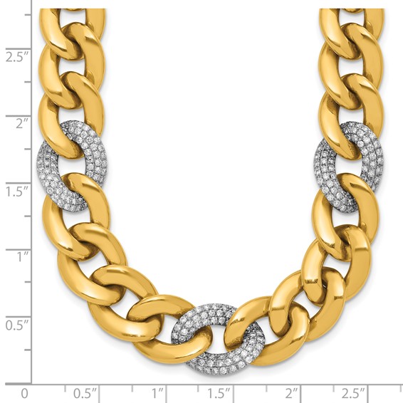 Herco 14K Gold With 3 Diamond Links
