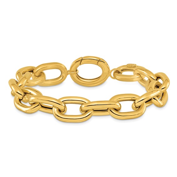 HERCO Gold 12mm Open Link Cable Bracelets