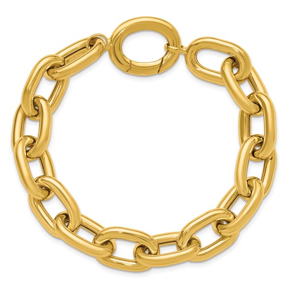 HERCO Gold 12mm Open Link Cable Bracelets