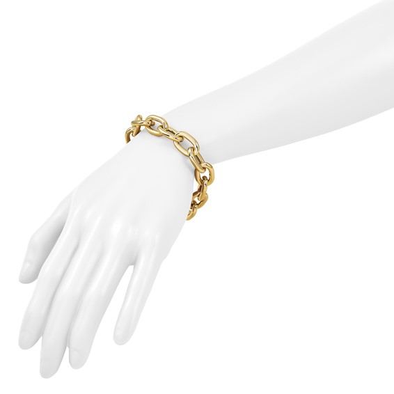 HERCO Gold 12mm Open Link Cable Bracelets