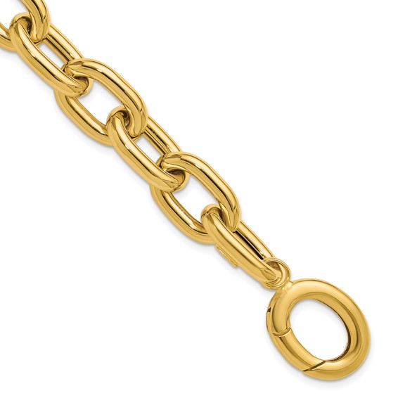 HERCO Gold 12mm Open Link Cable Bracelets