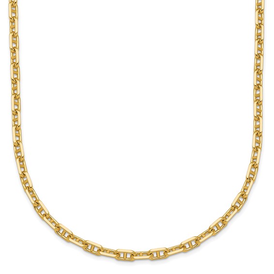 Herco 14K Polished 3.35mm Solid Anchor 7.25 Inch Chain Bracelet