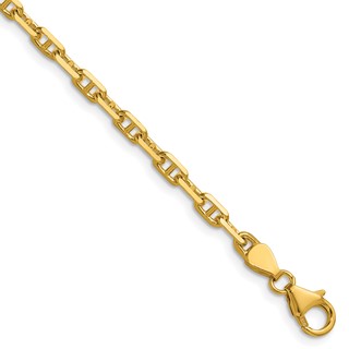 Herco 14K Polished 3.35mm Solid Anchor 22 Inch Chain