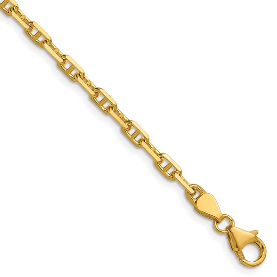 Herco 14K Polished 3.35mm Solid Anchor 22 Inch Chain