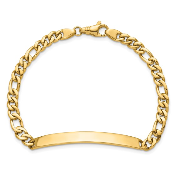 HERCO Gold Solid Figaro Link ID Bracelets