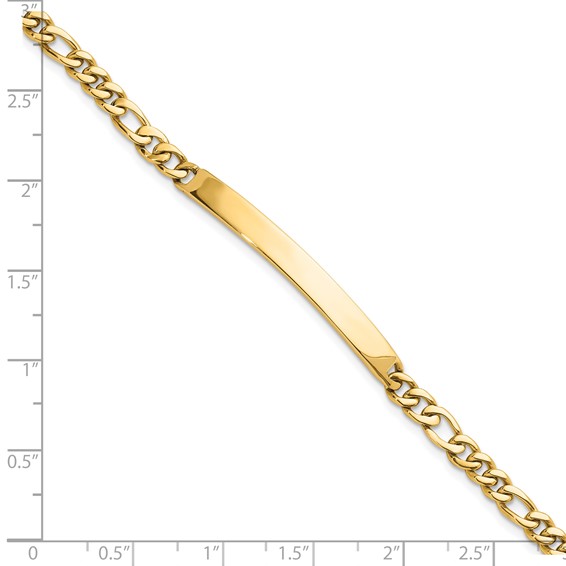 HERCO Gold Solid Figaro Link ID Bracelets