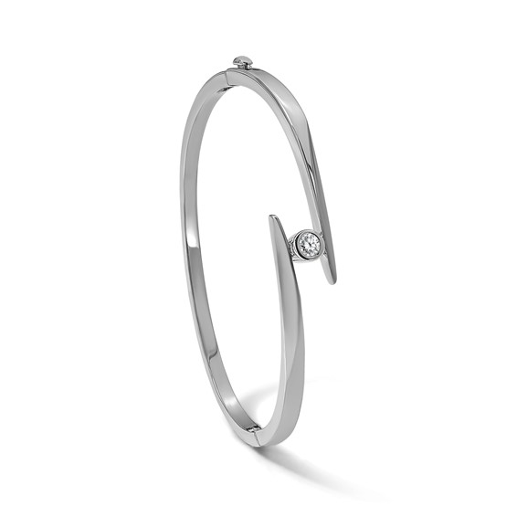 HERCO Gold Diamond Hinged Bangles