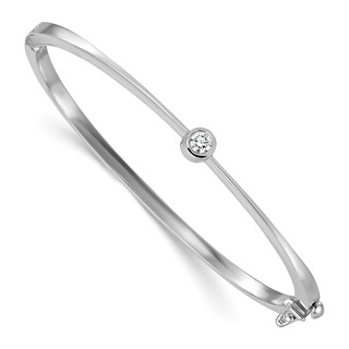 HERCO Gold Diamond Hinged Bangles