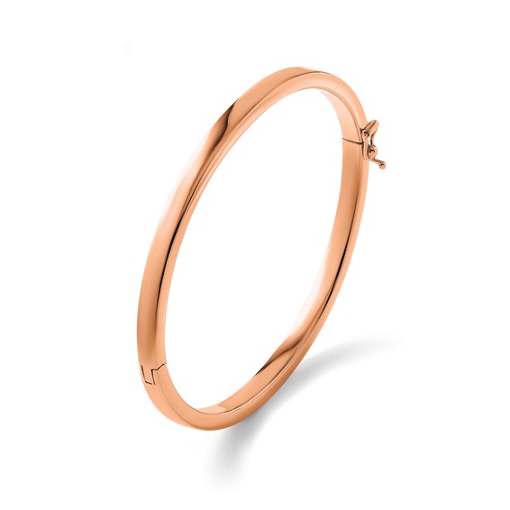 HERCO Gold Hinged Flat Bangles