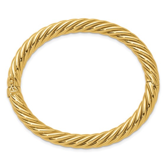 HERCO Gold 6.7mm Spiral Bangles