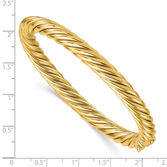 HERCO Gold 6.7mm Spiral Bangles