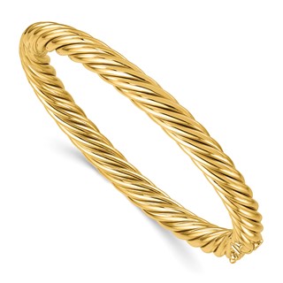 HERCO Gold 6.7mm Spiral Bangles