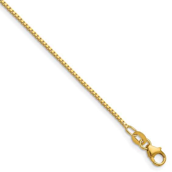 Herco 14K Polished 1.05mm Solid Box 22 Inch Chain