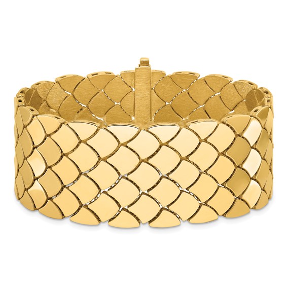 HERCO Gold Reversible Satin/Polished Bracelets